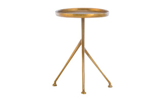 Schmidt Raw Brass Accent Table 10